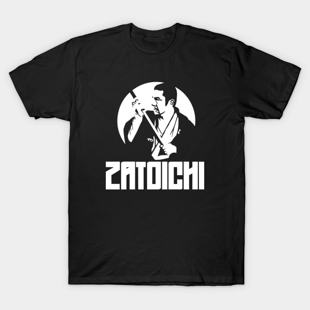 Zatoichi the blind swordsman T-Shirt by Karate Panda